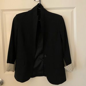 Like New Chic Theory Blazer with striped detail lining